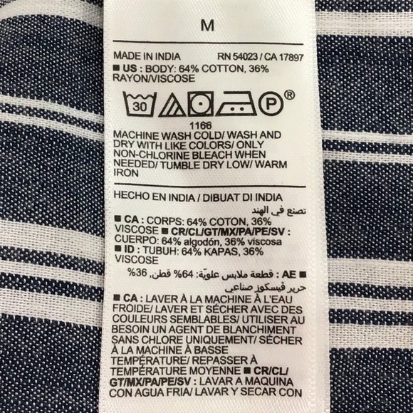 Old Navy Striped Tiered Long Sleeve Dress  Size M - Picture 7 of 7